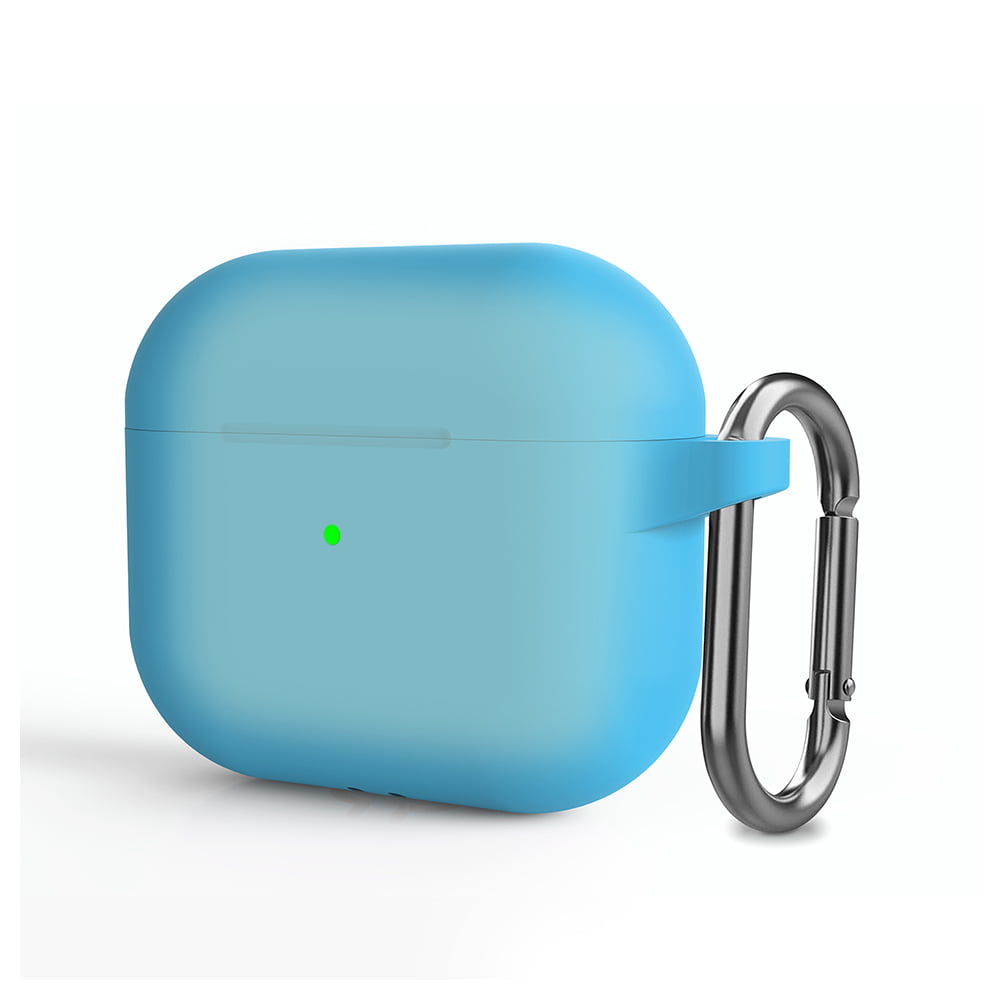 Picture of Dream Wireless CSAPR2-2MM-LU 2 mm Flexcone Thick Soft Silicone TPU Case with Attached Case Topper & Hook for Airpods Pro 2 2022 & 2023 - Green