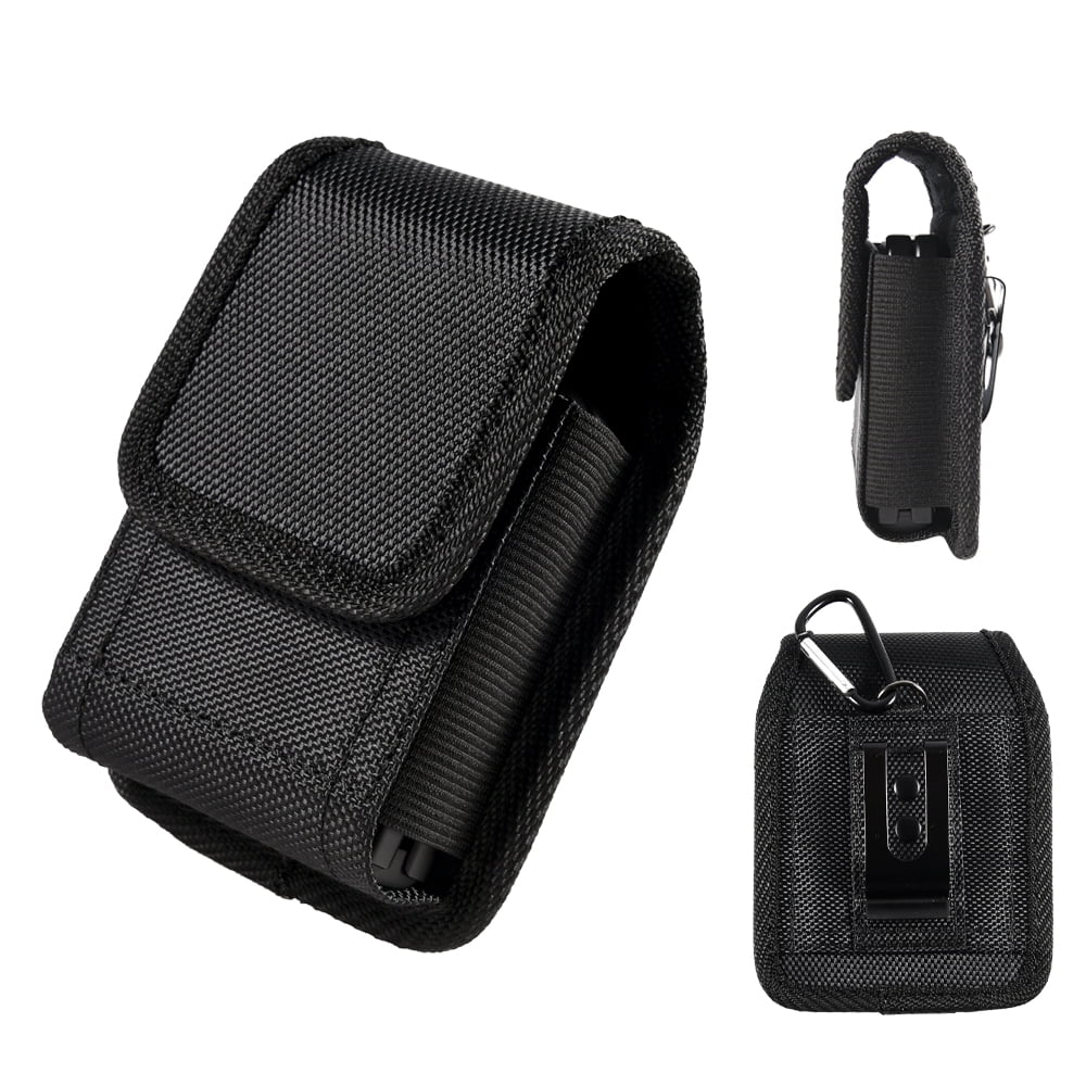 Picture of Dream Wireless LPU45-EUV-BK 4 in. Luxmo Universal Vertical Nylon Pouch for Flip Devices&#44; Black - Extra Small