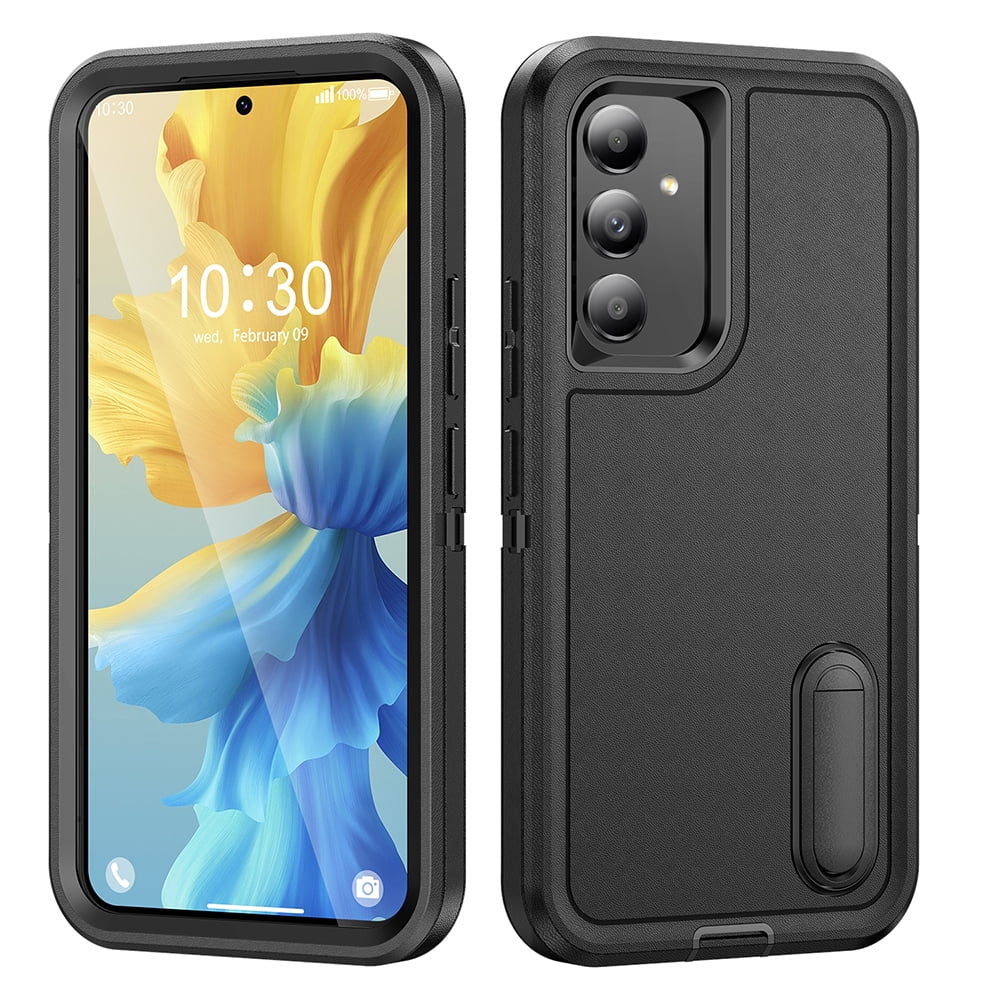 Picture of Dream Wireless TCASAMA545G-DYN-BKBK Dynamic Pro Plus Hybrid Ultra Protective Case with Kickstand for Samsung Galaxy A54 5G - Black