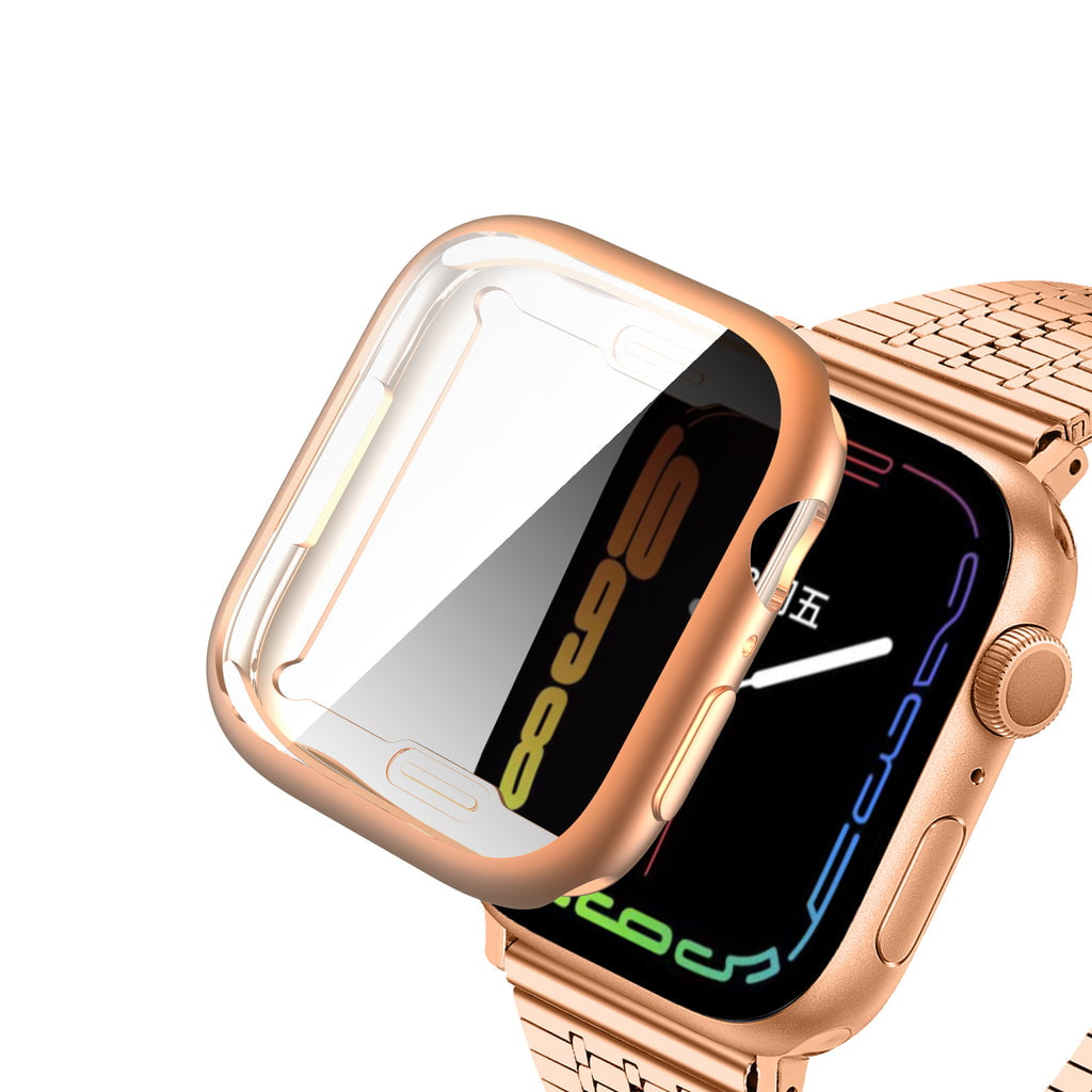 Picture of Dream Wireless CSIWATCH41-NOC-RG 41 mm Cover Frame Protective TPU Full Soft Slim Case for Apple Watch iWatch Series 7&#44; Rose Gold