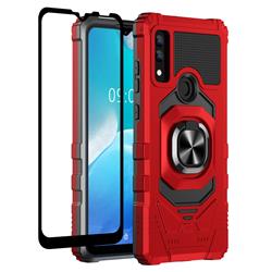 Picture of Dream Wireless TCAMAESTRO3-NOC-RD Military Grade Ring Car Mount Kickstand with Tempered Glass Hybrid Hard PC Soft TPU Shockproof Protective Case for AT & T Maestro 3 Case - EED&#44; Red