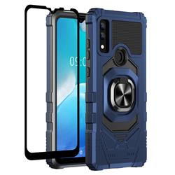 Picture of Dream Wireless TCAMAESTRO3-NOC-BL Military Grade Ring Car Mount Kickstand with Tempered Glass Hybrid Hard PC Soft TPU Shockproof Protective Case for AT & T Maestro 3 Case&#44; Blue