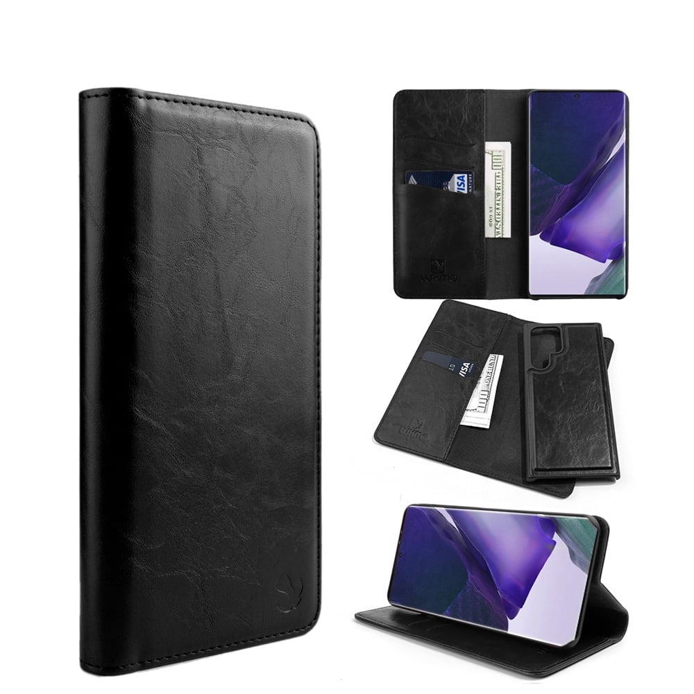 Picture of Dream Wireless LPFSAMS23U-GENT4-BK The Luxury Gentleman Series 4 Magnetic Flip Leather Wallet TPU Case for Samsung Galaxy S23 Ultra&#44; Black