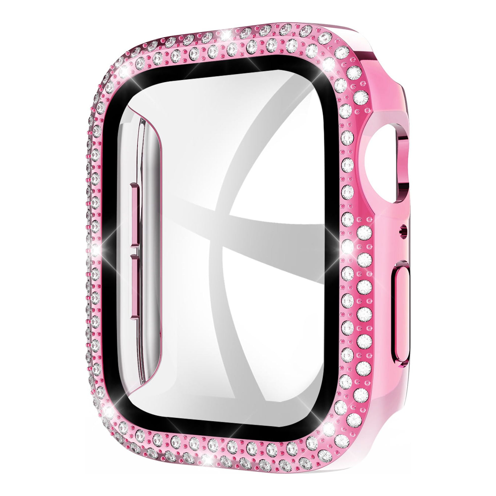 Picture of Dream Wireless FTCIWATCH38-0061-PK 38 mm Brilliant Collection Full Double Edge Diamond & Full Protection for iWatch - Pink
