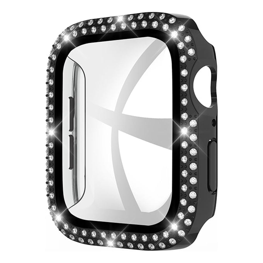 Picture of Dream Wireless FTCIWATCH40-0061-BK 40 mm Brilliant Collection Full Double Edge Diamond & Full Protection for iWatch - Black