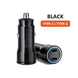 Picture of Dream Wireless CCTYPC-PD40W-BK Universal 40 watt PD Dual USB Type-C Car Charger with Power Delivery Cigarette Lighter Adaper - Black