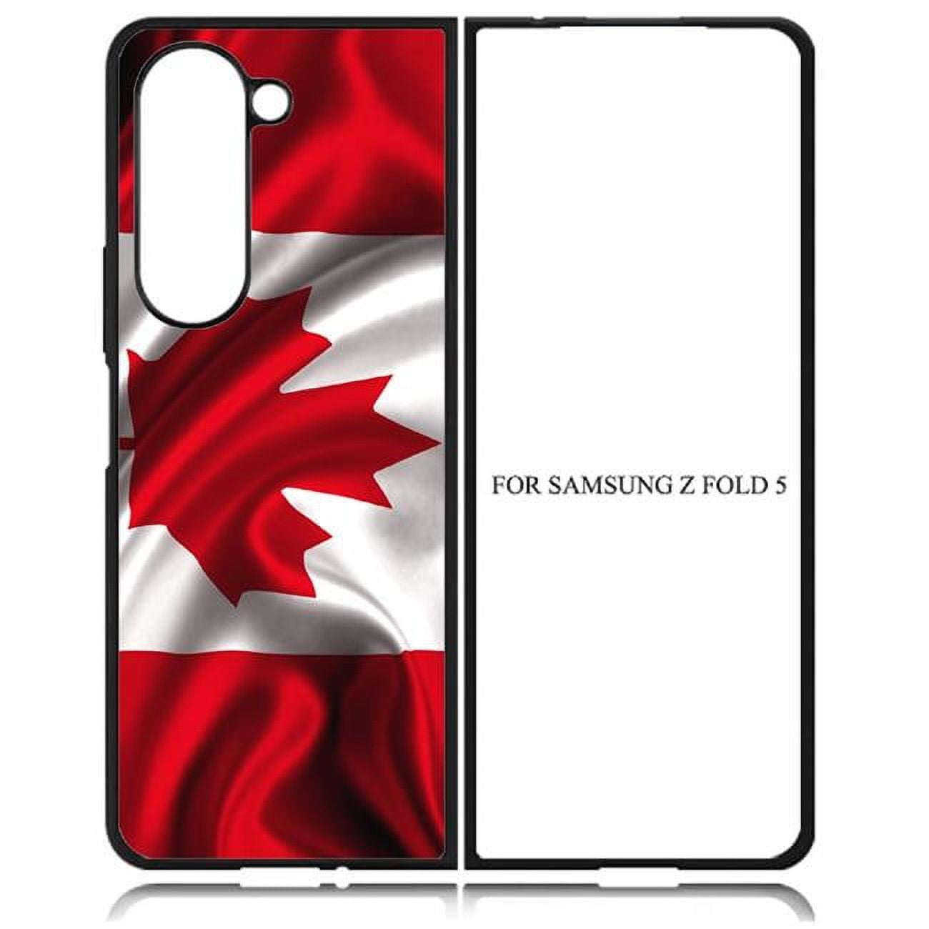Picture of Dream Wireless TCASAMZFD5-CPD-042 High Resolution Design Print Case for Galaxy Z Fold-5 5G - Canadian Flag