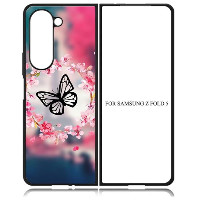 Picture of Dream Wireless TCASAMZFD5-CPD-043 High Resolution Design Print Case for Galaxy Z Fold-5 5G - Butterfly Wreath