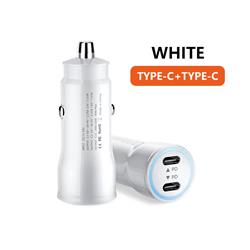Picture of Dream Wireless CCTYPC-PD40W-WT 40 watt Universal PD Dual USB Type-C Car Charger with Power Delivery Cigarette Lighter Adaper - White