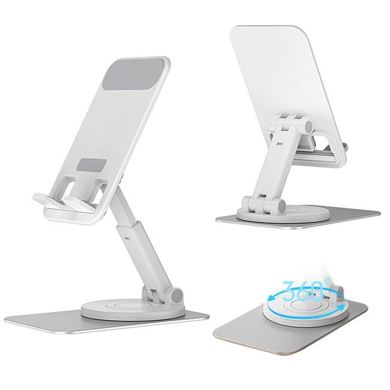 Picture of Dream Wireless HOCU-101-WT No. 101 Universal 360 deg Rotatable Mobile Phone & Tablet Desktop Table Phone Stand for Flexible Viewing - White