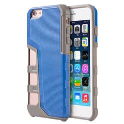 Picture of Apple TCAIP6S-HYPS-GYBL iPhone 6-6S Hyper Sport Dual Hybrid Case with Grey TPU & Blue PC Back Plate
