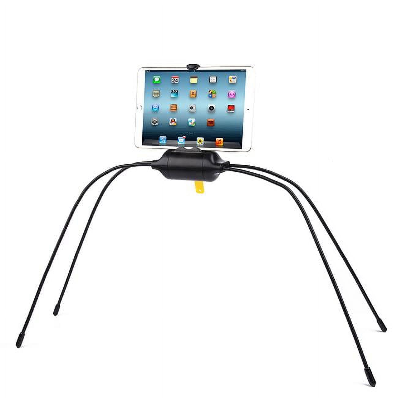 Picture of Alcatel HOCU-43-BK Universal Lazy Spider Mount for Phone & Tablet Stand on Any Even or Uneven Surfaces, Bed, Sofa, Table, Countertop with Adjustable Legs