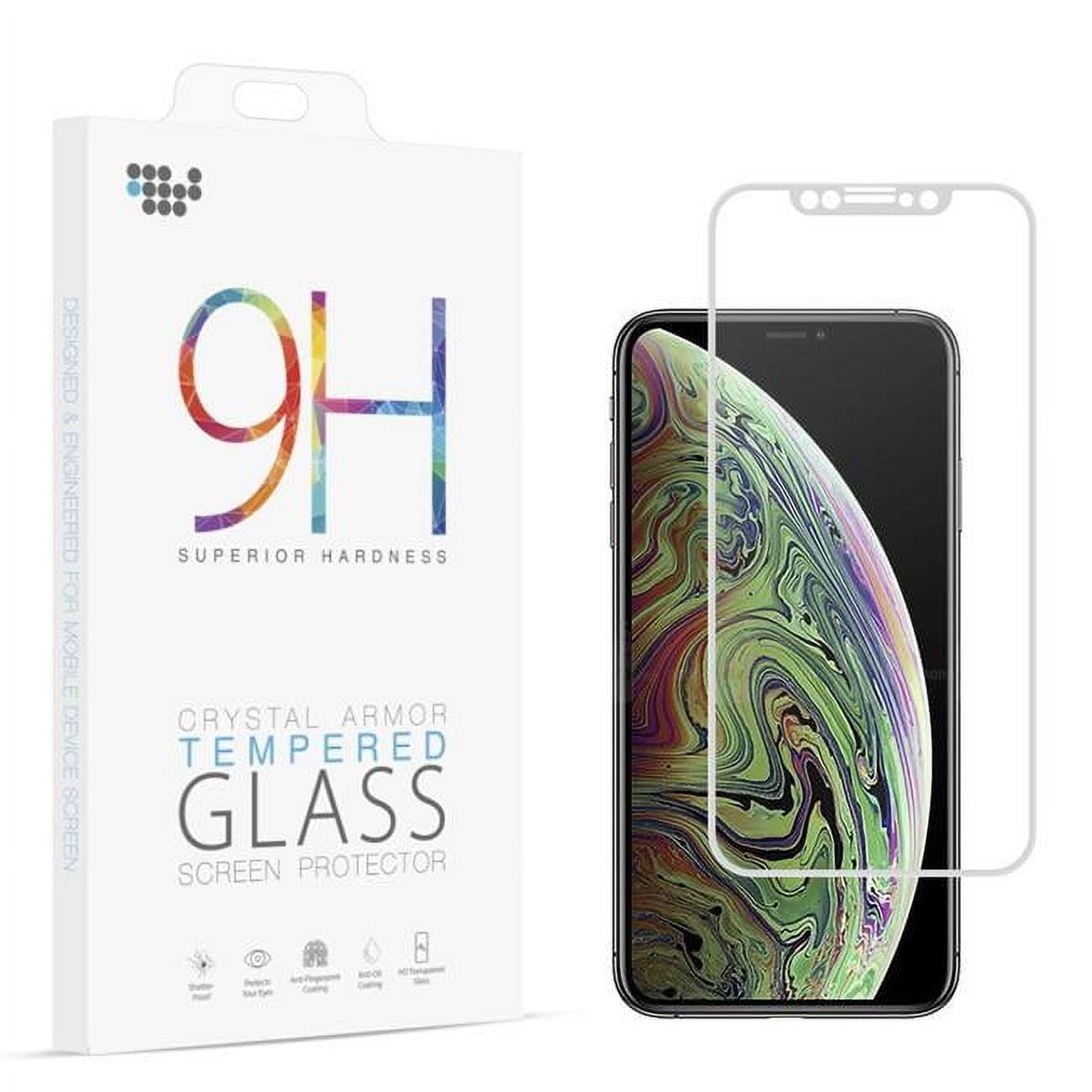 Picture of Dream Wireless SPIPXSM-3DF-WT Full Cover Soft Pet Flexible Screen Protector with Silk Print Curved Edge for iPhone XS Max - White