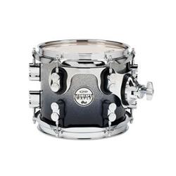 Silver To Black Fade - Chrome Hardware Kit Drums, 7 x 8