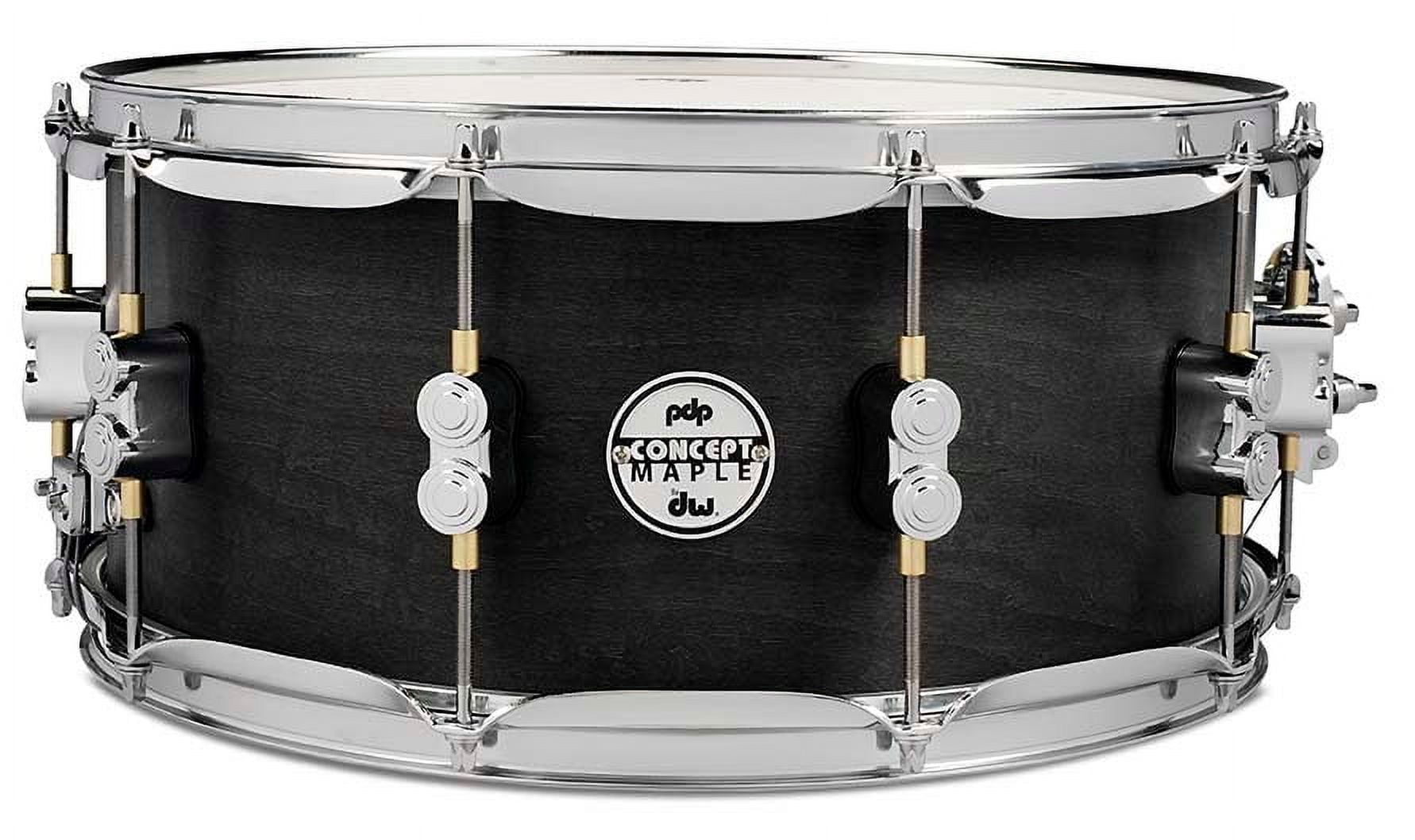 PDSN6514BWCR Snare 6.5 x 14 Black Wax 10 Ply Maple