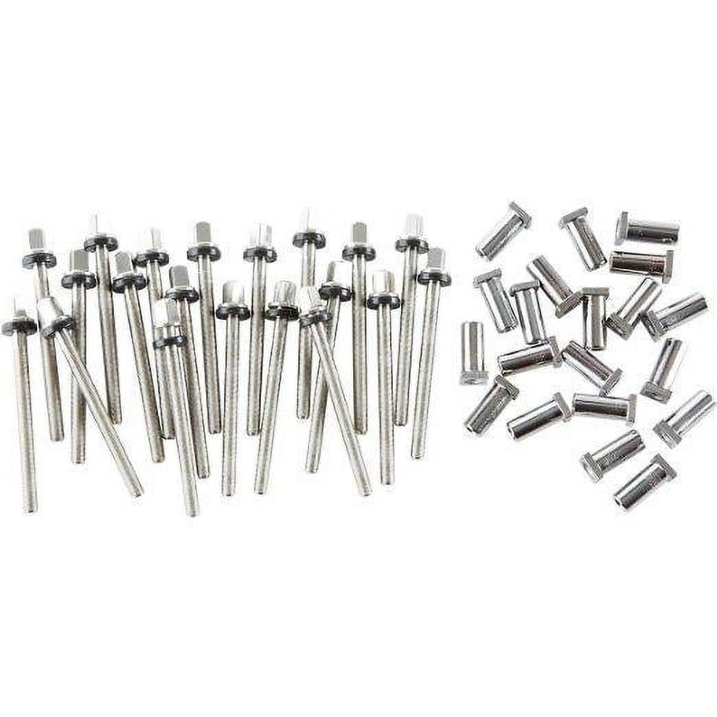 Drum Workshop DWSMTP50S65 Tp50 Rods for 6.5 Snares with R, Stainless Steel - Pack of 20