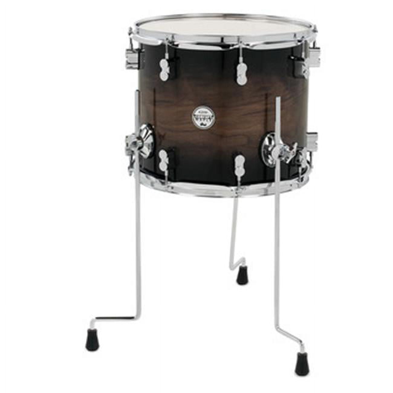Concept Exotic Wallnut-Charcoal Burst, Chrome Hardware Kit Drums, 12 x 14