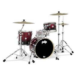 PDCM18BPRB Concept Maple Bop Drum Set, Red & Black Fade - 3 Piece