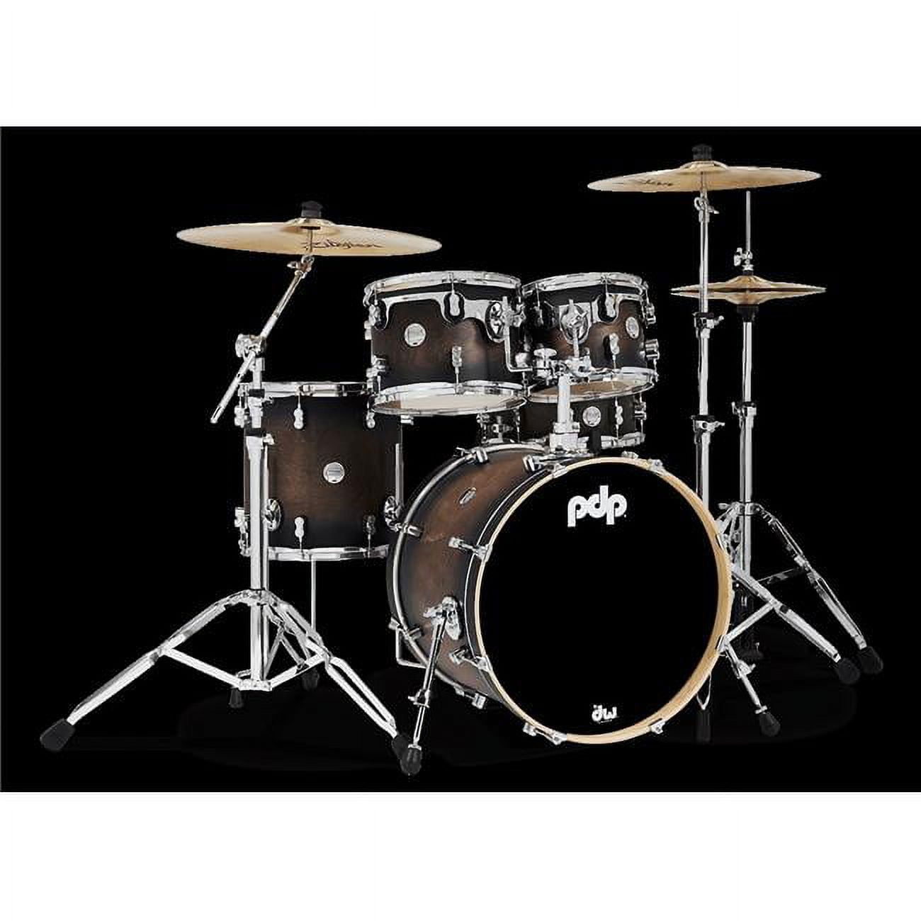 PDCM20FNSCB Concept Maple Drum Set, Charcoal Burst - 4 Piece