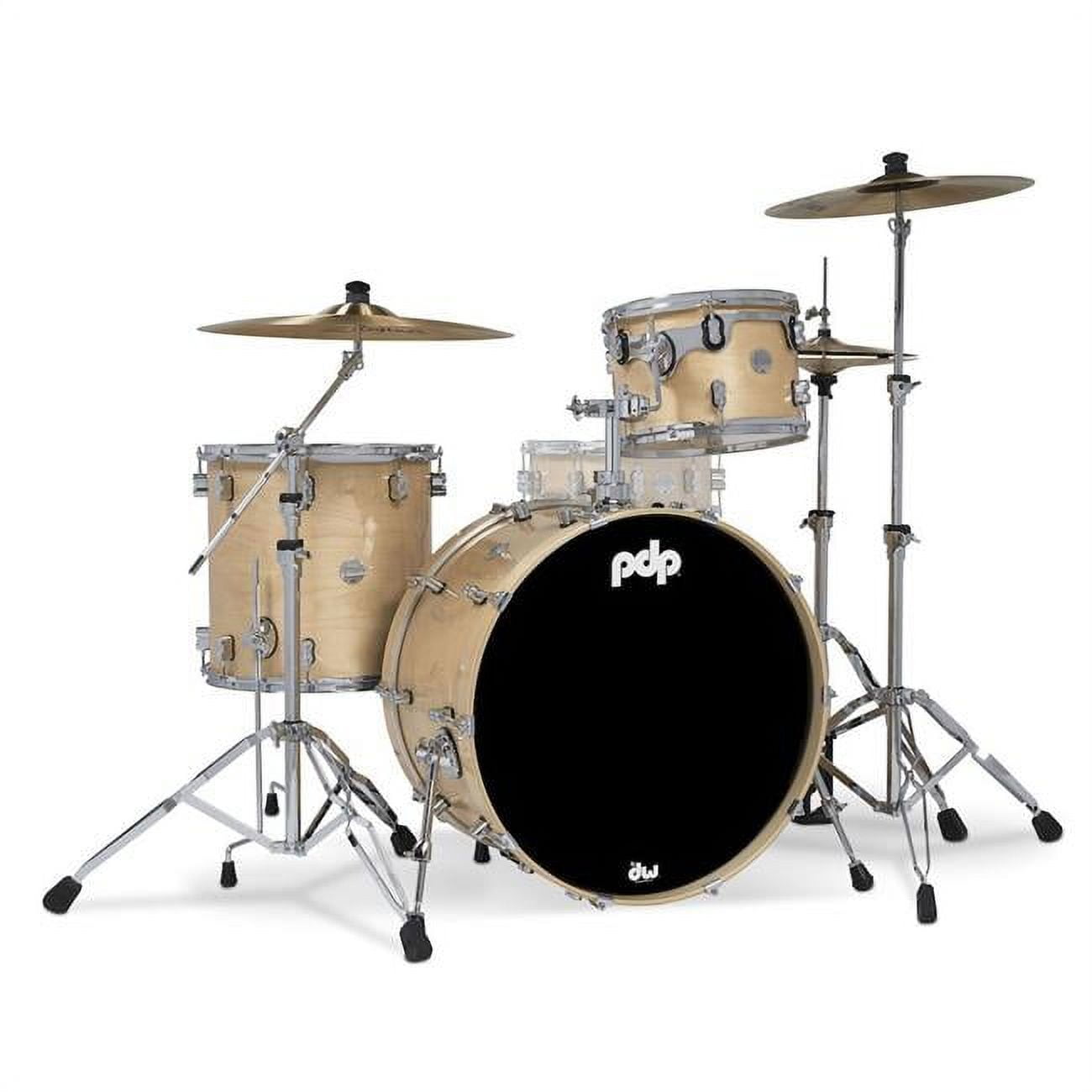 Picture of PDP PDCM24RKNA Concept Maple Rock Drum Set, Natural - 3 Piece