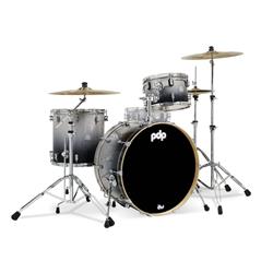 PDCM24RKSB Concept Maple Drum Set, Silver & Black Fade - 3 Piece