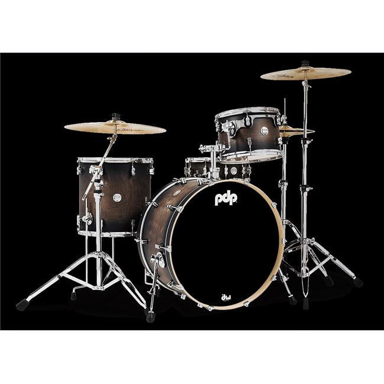 PDCM24RKSCB Concept Maple Drum Set, Charcoal Burst - 3 Piece