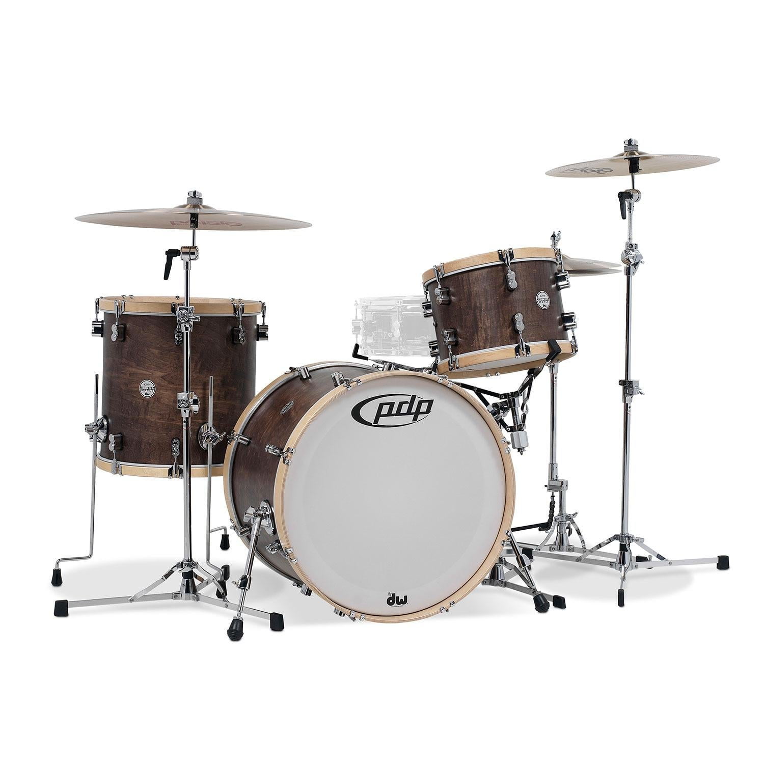 Classic Drum Kit with 22 in. Kick - Walnut & Natural Hoop