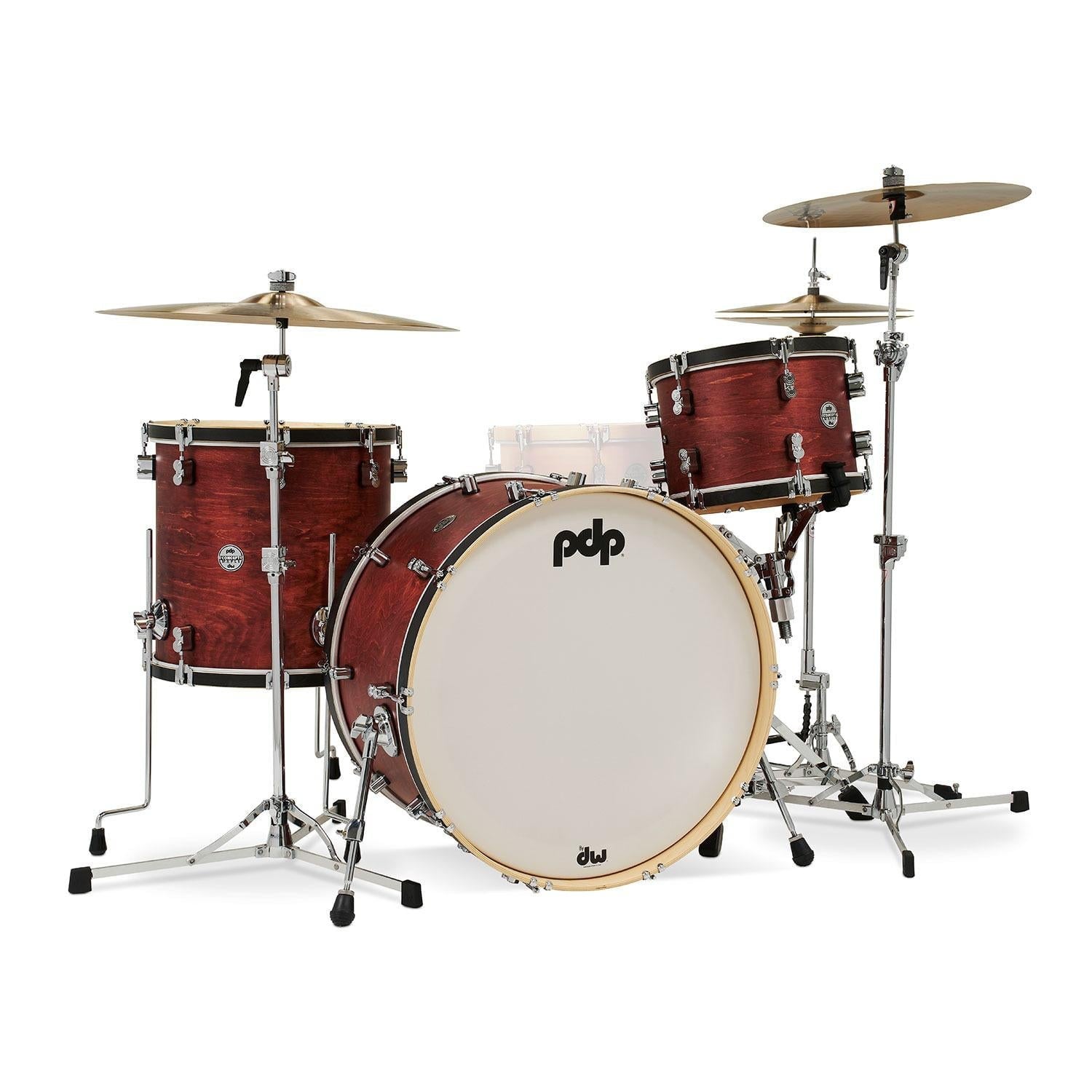 Classic Drum Kit with 24 in. Kick - Ox Blood & Ebony Hoop