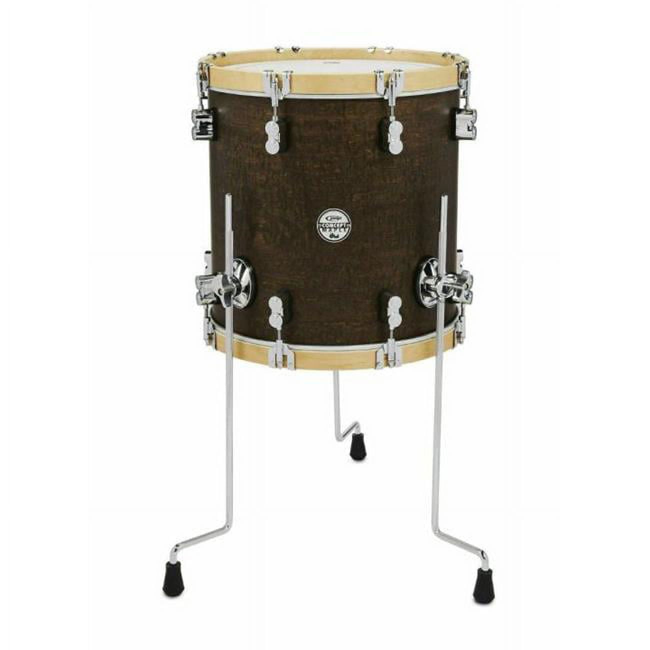 16 x 18 in. Classic Floor Tom with Wood Hoops, Walnut & Natural
