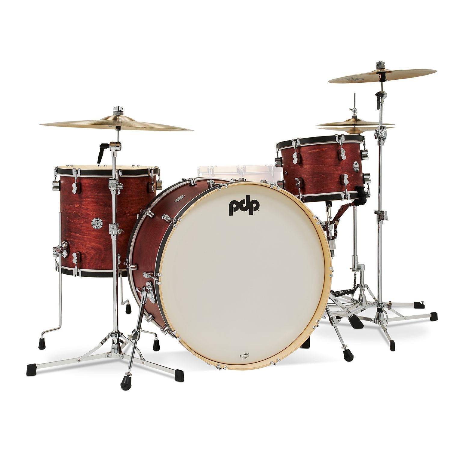 26 in. Kick Concept Maple Classic Shell Pack with Hoops, Ox Blood & Ebony