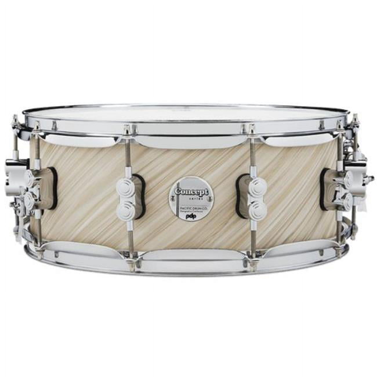 5.5 x 14 in. Concept Maple Drum Set, Twisted Ivory & Chrome Hardware