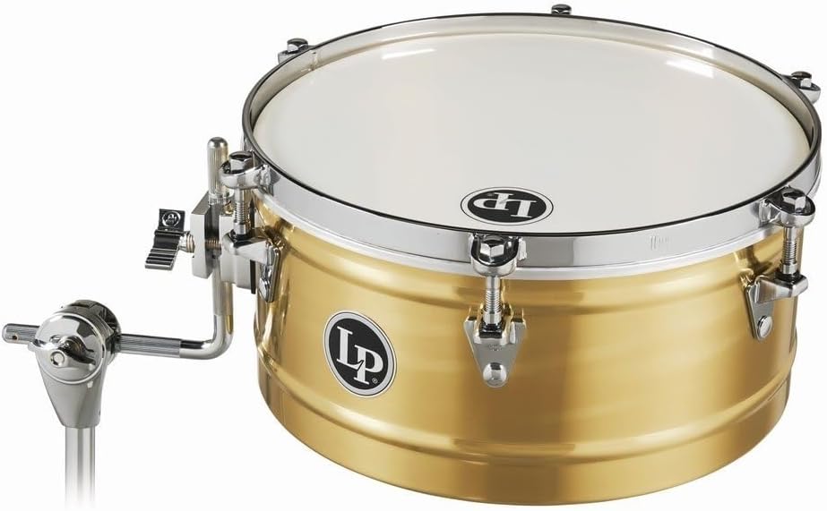 6513-B 13 in. Brass Timbale with Chrome Mount