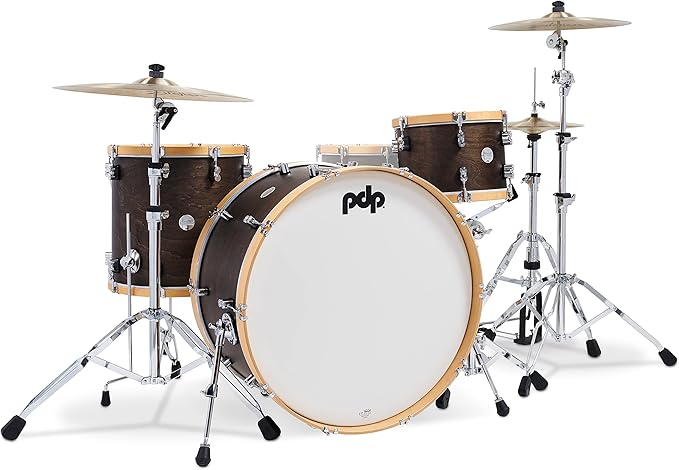 PDCC2613WN Concept Classic with 26 Kick, Walnut with Natural Hoops Drum Shell Packs