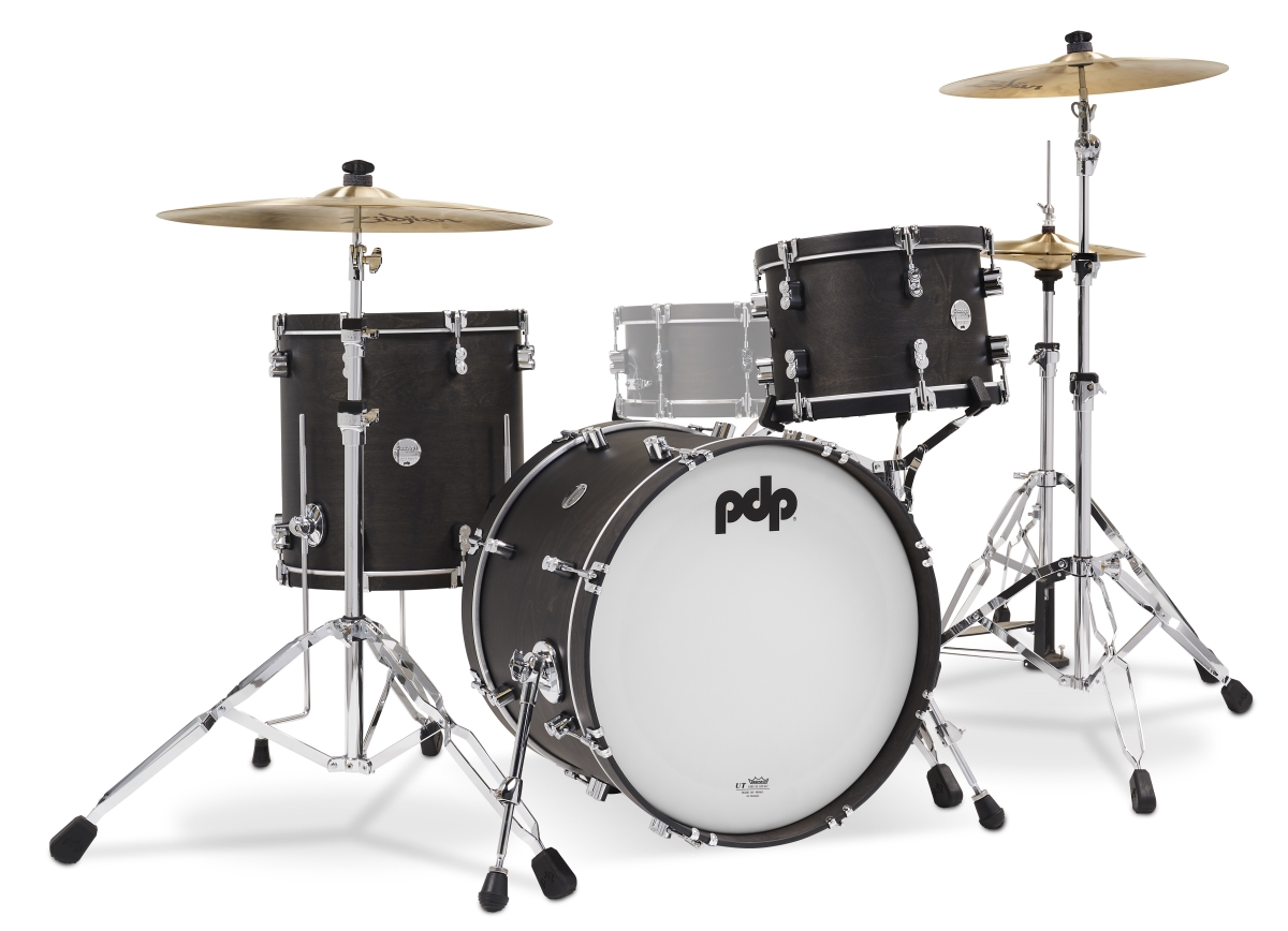 PDCC2013EE 20 in. Concept Classic Series Maple Shell Pack Bass Drum, Ebony with Ebony Hoops - 3 Piece