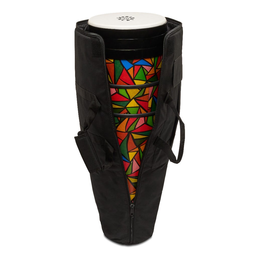 7002-K World Beat Stackable Ashiko Drums with Bag, Large - Set of 3