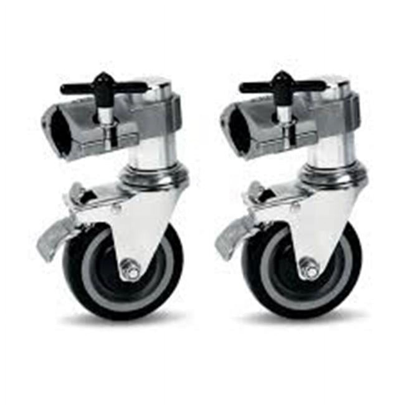 Rack Casters Single Brake, Chrome