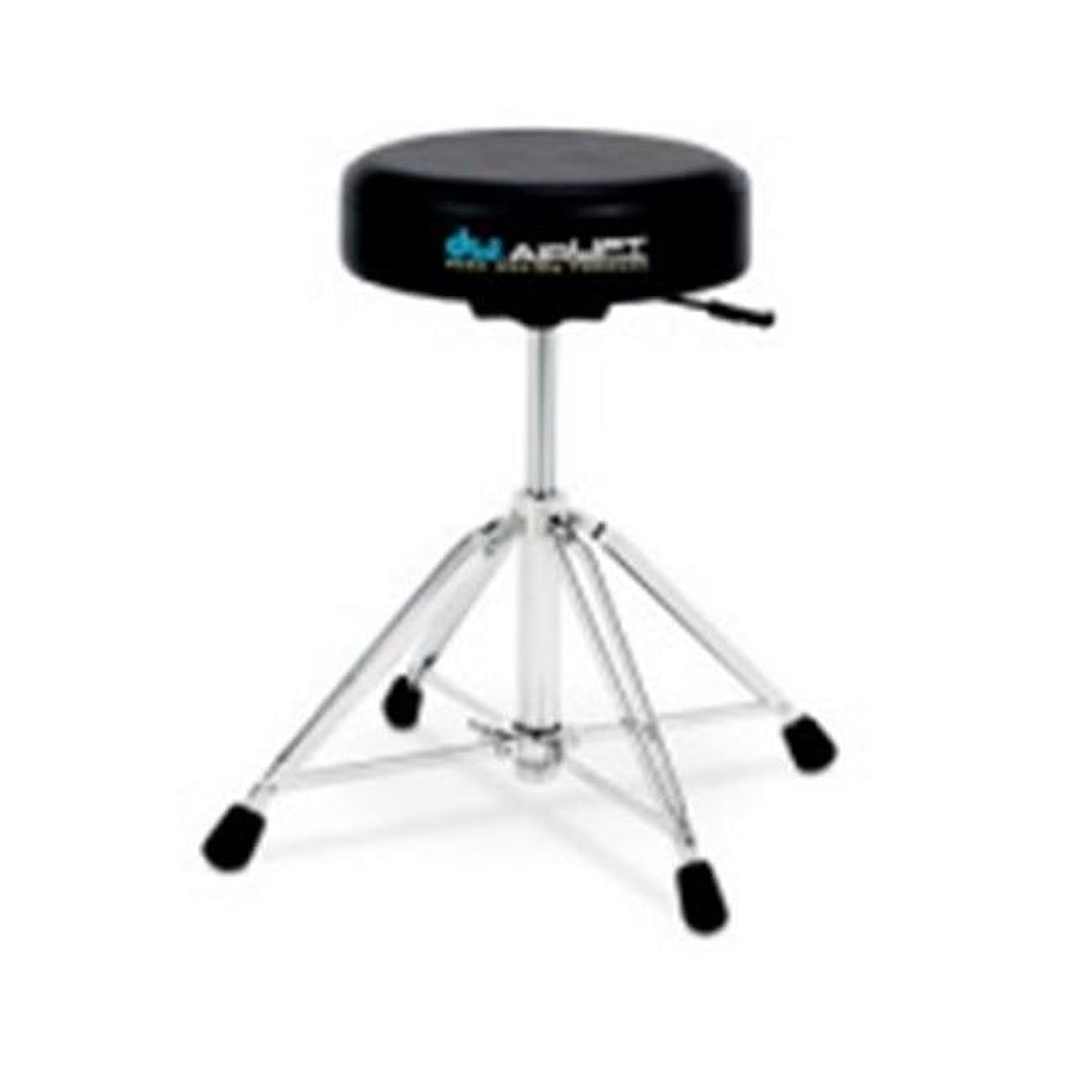 Drum Workshop  8100B Throne Seat Top, Round, Tapered, Black Vinyl