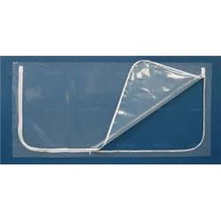 40 x 82 in. Heavy Duty Zipper Door, Clear