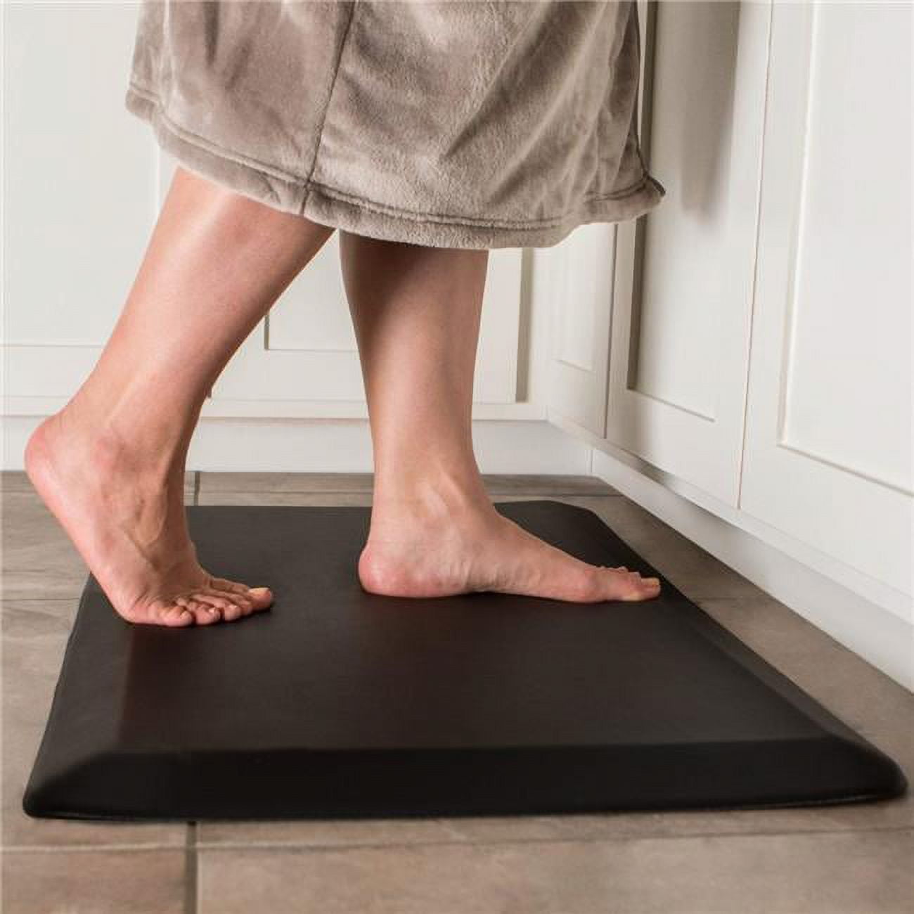 Picture of Direct Wicker PVC-4 22 x 48 in. Home & Office Anti-Fatigue Floor Mat&#44; Black