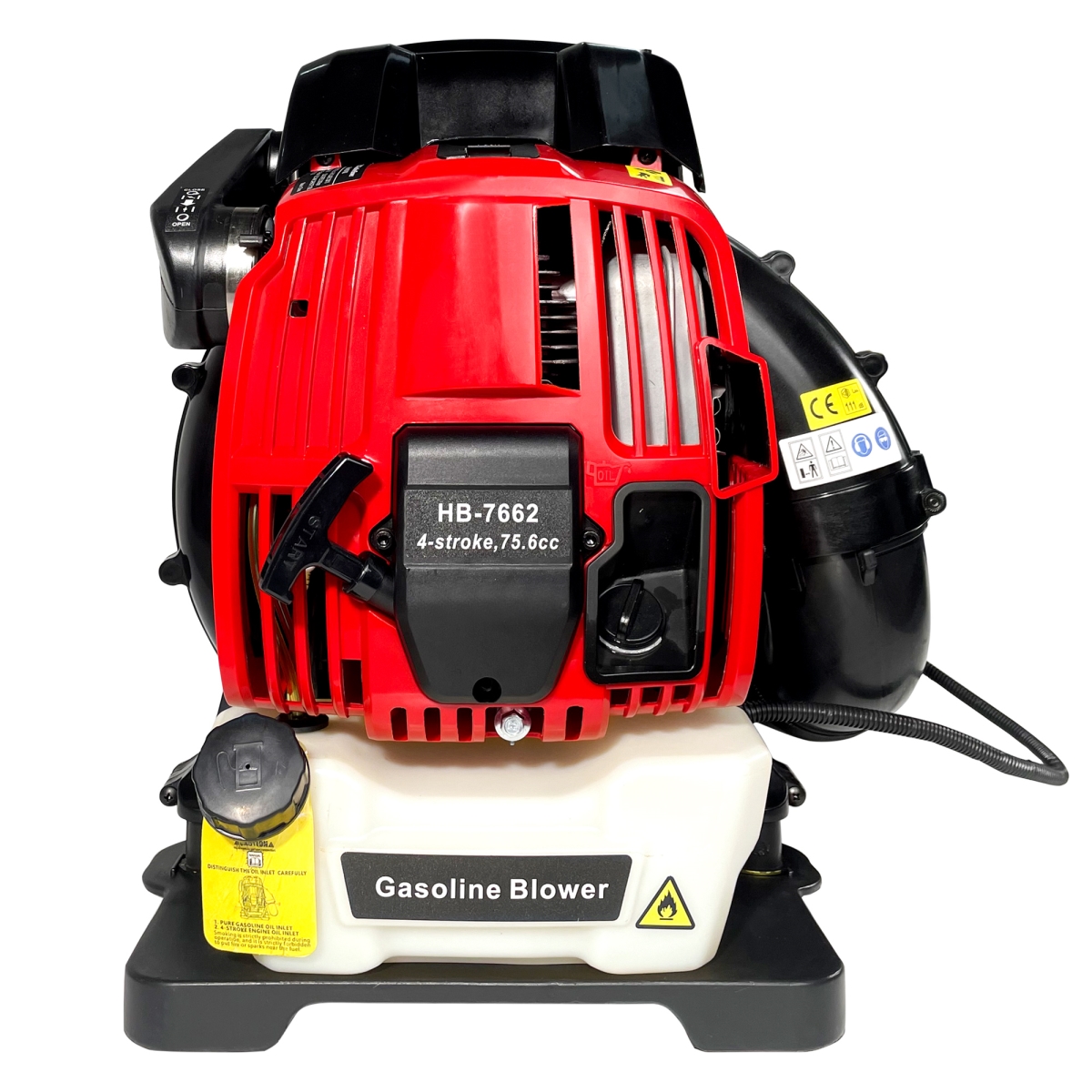 DJ-W1676114807 76cc 4-Stroke Backpack Gas Leaf Blower with 660 CFM and 200 MPH Air Speed