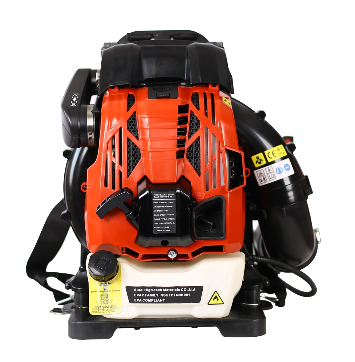 DJ-W46537478 76cc 4-Cycle Gasoline Backpack Leaf Blower with Adjustable Speed & Extension Tube