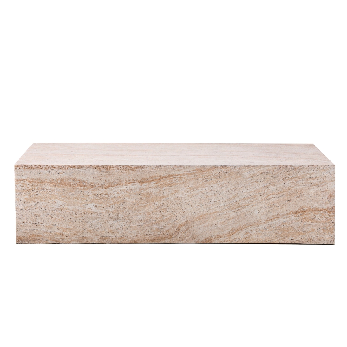 PAD-24932TA-YE  47.24' Modern Rectangular Coffee Table with Smooth Surface, Outdoor/Indoor Accent Table