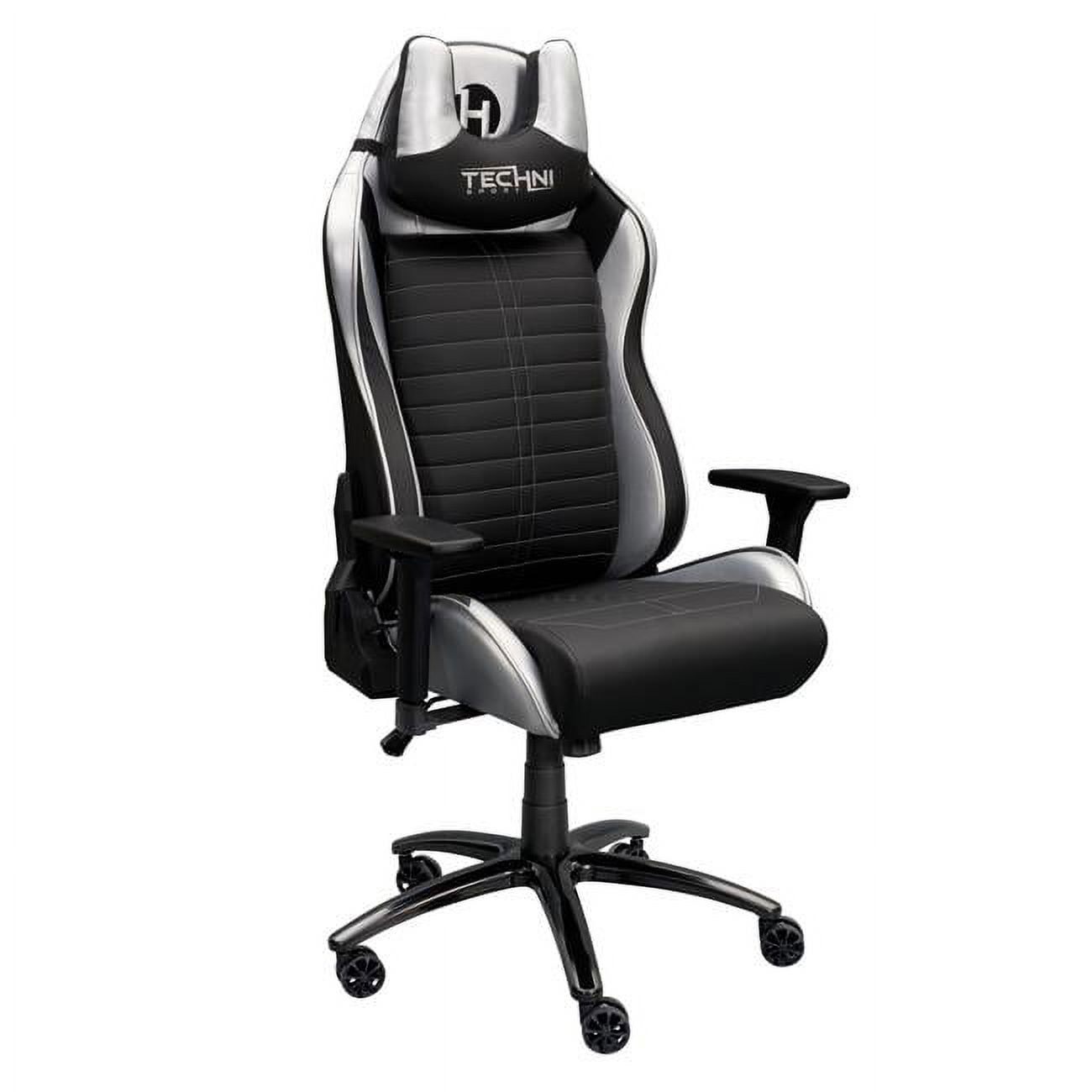 Picture of Direct Wicker UBS-RTA-TS62C-SIL Silver Sport Ergonomic Racing Style Gaming Chair