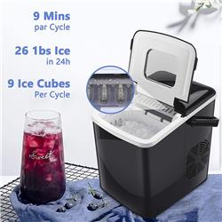 Picture of Direct Wicker UBS-W131052391 Portable Ice Maker with 2 Optional Ice Cube Sizes for Home&#44; Office and Bar
