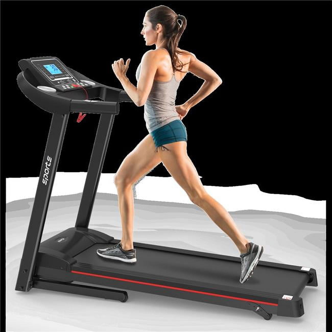 5 in. LCD Screen Bluetooth Music Electric Walking Treadmill Machine