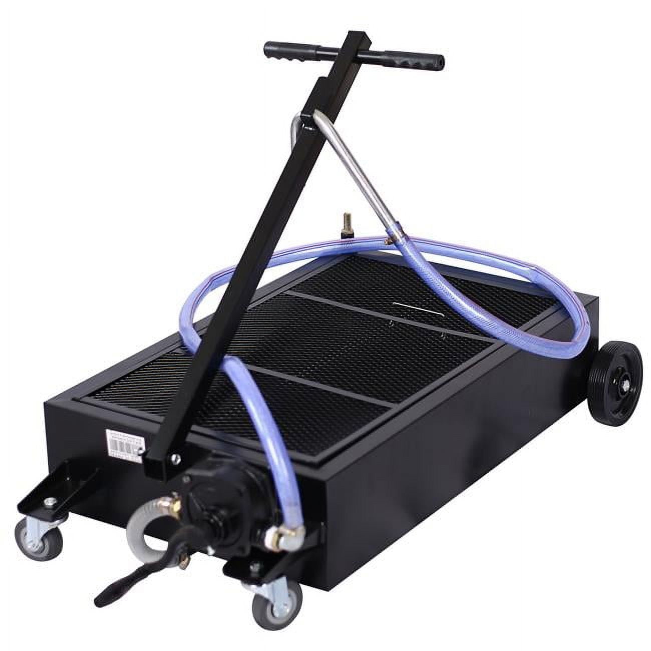 20-Gallon Low-Profile Oil Drain with Pump, Black