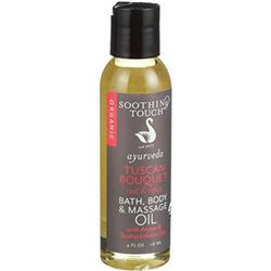 Picture of Soothing Touch 1277425 4 oz Bath Body & Massage Oil Ayurveda Tuscan Bouqet - Rest & Relax