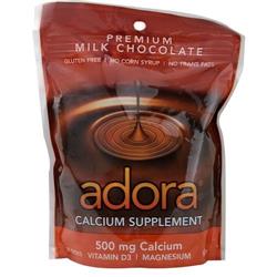 Picture of Adora 1584838 500 mg Calcium Supplement Disk&#44; Organic Milk Chocolate - 30 Count