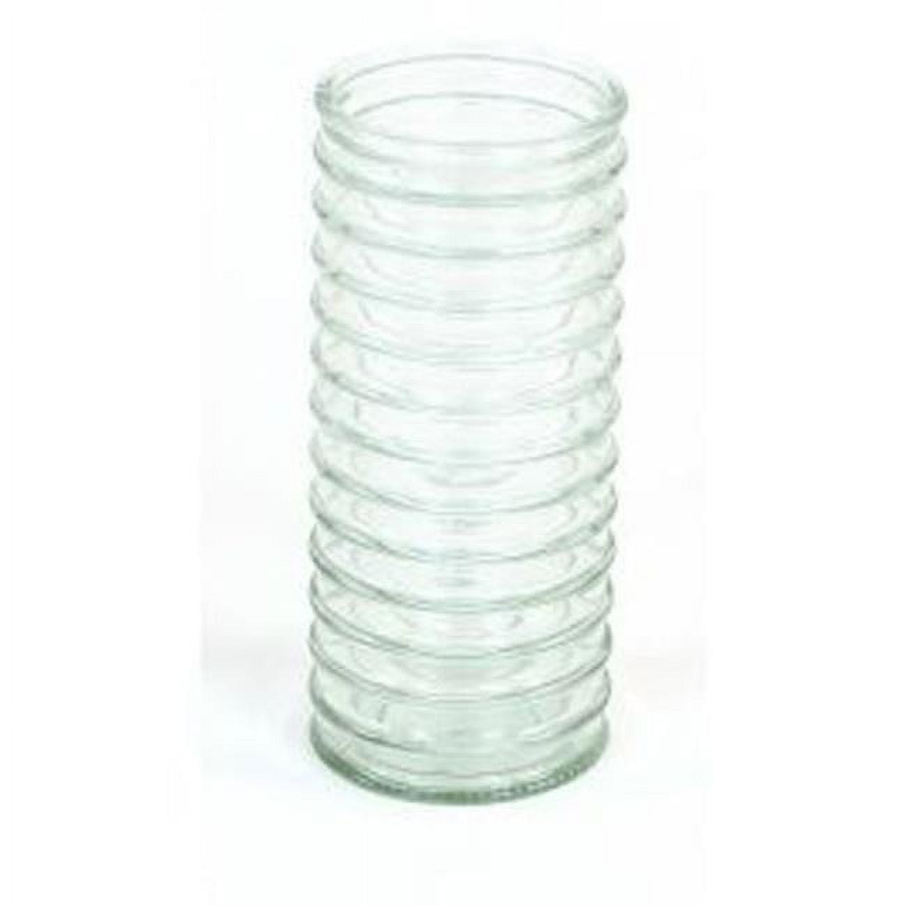 Large Ribbed Cylinder, Green