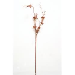 Distinctive Designs XS-77-GOBW 35 in. Pearlized Bead & Sequinberry Spray for Gold, Brown & Chocolate - Pack of 12